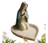 Tuxuseo Porte-Chapelet | Porte-Chapelet Vierge Marie | Élégante Boîte À Chapelet avec La Vierge Marie | Support pour Chapelet Catholique - pour Chapelets, Colliers Et Bagues