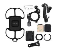 Tuxuseo Support pour Téléphone Vélo - Pince Universelle Rotative 360 Degrés Anti-Choc - Support de Guidon pour Smartphone | pour Cyclisme Déplacements Navigation Appels Vidéo Enregistrement Vidéo