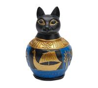 Tuxuseo Urne pour Cendres d'animal De Compagnie - Style Égyptien en Résine Spirituel,Pot Mémorial pour Chien Souvenir | pour Le Souvenir De La Maison Et La Perte Honorer Le Chagrin pour L Étagère Et