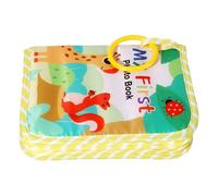 Tuxxjzm Album photo pour bébé, livre photo de bébé doux, souvenir en tissu souvenir avec miroir, pour révéler le sexe des parents, famille, capture des souvenirs