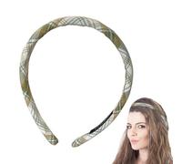 Tuxxjzm Bandeaux à cheveux pour femme | Bandeau à cheveux doux à carreaux - Accessoires de soins de la peau pour le lavage du visage et de la peau - Couvre-chef fin pour femme pour yoga et mariage