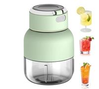 Tuxxjzm Blender de smoothie portable, presse-agrumes portable sans fil, mixeur électrique sans fil, mixeur de voyage personnel rechargeable de 800 ml, blender de 800 ml, blender