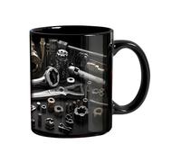 Tuxxjzm Boîte à outils de mécanicien - Tasse à café imprimée pour mécanicien | Outil de boisson à impression claire pour la maison, la zone de travail et le dortoir