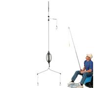 Tuxxjzm Cage d'appât pour mangeoire de pêche, pièges à appâts pour pêche à la carpe haute résistance, cage d'appât de pêche à la carpe