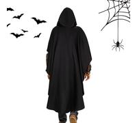 Tuxxjzm Cape médiévale - Cape d'Halloween Renaissance - Capes de costume pour festival d'automne, vampire, mariage, vacances, gothique, fantôme, photo, Renaissance d'Halloween, fête costumée, feu de