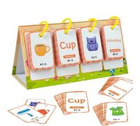 Tuxxjzm Cartes Flash pour Tout-Petits | Cartes Flash de Construction de Mots - Fournitures sensorielles pour l'école à la Maison pour l'apprentissage précoce des