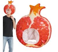 Tuxxjzm Chapeau de fruits de carnaval | Coiffe grenade pour accessoires photo, accessoires de cosplay amusants en peluche