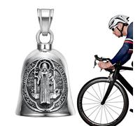 Tuxxjzm Cloches pour motos | Cloche d'équitation créative en acier titane avec pierres précieuses | Porte-clés cloche pour sur la route, porte-clés de moto pour homme et femme, moto de