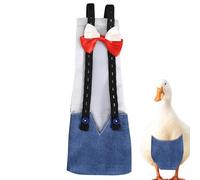 Tuxxjzm Couches pour Canards,Couches Poulet pour Poules, Couche de Poulet pour Animaux de Compagnie, Couches de Canard réutilisables avec nœuds Papillon, Fournitures de Couches en Tissu imprimé