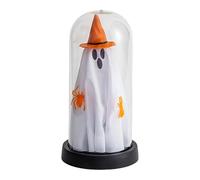 Tuxxjzm Décoration d'Halloween fantôme effrayant dans une cloche en verre pour chambre à coucher, décoration de bureau d'horreur, accessoires de maison étranges pour cuisine, salle d'évasion, fête
