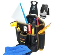 Tuxxjzm Étui de taille multi-poches pour outils de charpentier pour technicien, grande capacité, étui de charpentier pour couvreurs