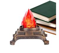 Tuxxjzm Faux feu de Camp, décoration de Camping électrique réaliste pour Nuit, extérieur, intérieur, Table, pelouse, Chambres d', Thanksgiving, Noël