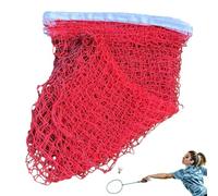 Tuxxjzm Filet de badminton en plein air, filet de badminton en maille solide haute résistance avec cordons en nylon | Équipement pliable de badminton, filet portable de volleyball et de tennis