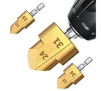 Tuxxjzm Forets d'alésage pour bois, d'alésoir de tuyau,Raccord de forage d'alésage de tuyau | Outil d'alésoir pour charges, forets en acier à grande vitesse pour