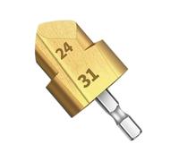 Tuxxjzm Forets d'alésage pour métal, d'alésage pour bois, fixation de forage alésoir de tuyau, outil alésoir pour charges, forets en acier à grande vitesse pour façonner les