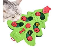 Tuxxjzm Gamelle pour chien - En forme de sapin de Noël - Gamelle pour chien - Gamelle interactive portable en forme de labyrinthe - Pour petits chats, chiens, animaux domestiques