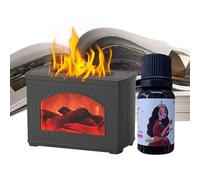 Tuxxjzm Humidificateur de flamme | Diffuseur de 270 ml qui ressemble à du feu - Diffuseur de silencieux sans eau avec protection automatique pour yoga, spa, maison, chambre à coucher