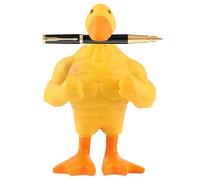 Tuxxjzm Jouet de statuette, décoration de maison avec statues de | Organisateur de clé magnétique avec statue de Buff Duck,Modèle artistique en résine animale