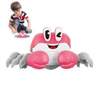 Tuxxjzm Jouets de crabe qui marchent pour bébés, jouets de crabe pour enfants, crabes à induction qui rampent, détection d'évasion crabe mignon | Jouet de développement de sons