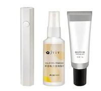 Tuxxjzm Kit de colle à ongles, colle et solide pour ongles | Set d'ongles de pression de 3 pièces | Presse professionnelle sur les ongles Kit de presse à ongles Kit pour, adhésif longue durée pour