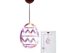 Tuxxjzm Lampe de fenêtre de Pâques, œufs de Pâques avec ventouse, décoration de chambre de Pâques, décoration de fenêtre de Pâques pour Thanksgiving, Noël