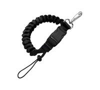 Tuxxjzm Lanière de plongée rétractable | Sangle anti-perte avec boucle à dégagement rapide - Lanière rétractable pour caméra de plongée et escalade en plein air, Noir, Siehe Beschreibung