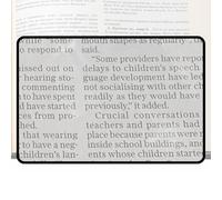 Tuxxjzm Loupe de lecture pour livres, loupe latérale pour lire, grande loupe multifonctionnelle 3 fois - Loupe latérale facile à utiliser, loupe claire pour le texte et les menus