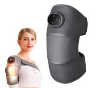 Tuxxjzm Masseur de genou chauffant, genouillère chauffante, coussin chauffant pour la famille, les amis, les collègues, appareil de massage des genoux rechargeable avec écran LED