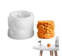 Tuxxjzm Moule en résine en forme de nid d'abeille, moule à savon 3D en silicone, moule à bougie cylindrique à libération rapide, décoration d'intérieur, art en résine animale pour fondant et