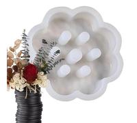 Tuxxjzm Moule pour arrangement floral, support de tige, en silicone époxy rond, pour vase, fleurs - Moule en silicone pour arrangement floral rond en silicone, bouquets