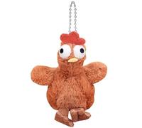 Tuxxjzm Ornement en peluche de poulet, pendentif pour sac en peluche - Joli porte-clés en peluche avec frai de poule | Pendentif pour étui de téléphone, compagnon en peluche