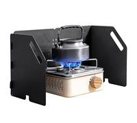Tuxxjzm Pare-brise pour réchaud de camping, Pare-brise pour cuisinière pliable,Paravent pour poêle de camping | Paravent portable pour réchaud de camping pique-nique avec sac de transport