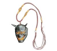 Tuxxjzm Pendentif visage de fantôme - Collier japonais Prajna - Visage de fantôme effrayant - Ornement culturel traditionnel pour décoration intérieure de camion, Refer to description, Résine, Unisexe