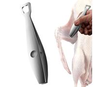 Tuxxjzm Pince à épiler en forme d'os de poisson - Pince à épiler alimentaire en acier inoxydable | Pince multifonction pour enlever les poils de viande, désosser, épiler, tirer les plumes de poulet
