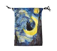 Tuxxjzm Pochette pour cartes de tarot - 13 x 18 cm avec cordon de serrage, pochette de transport de bijoux pour les amateurs de tarot, sécurisée pour cartes et jeux d'Oracle, E, Refer to description