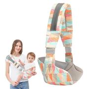 Tuxxjzm Porte-bébé,Porte-bébé,Siège de hanche ergonomique pour bébé - Porte-bébé ergonomique à 1 épaule, écharpe pour tout-petit avec bandoulière réglable à motifs pour bébé de 20 Kg
