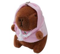Tuxxjzm Porte-clés en peluche de charbon, petit porte-clés en peluche de menuisier - Jouets porte-clés d'animaux en peluche, porte-clés d'animaux pour filles et femmes, pendentif pour sac, accessoire