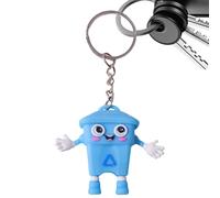 Tuxxjzm Porte-clés pour sacs à dos | Breloque de sac poubelle de dessin animé | porte-clés poubelle pour sac à dos, sac à main, portefeuille, bagages, rétroviseur, voiture, camion, voyage, école
