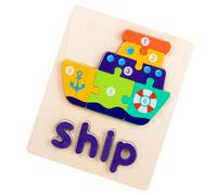 Tuxxjzm Puzzles en bois pour enfants,Puzzles en bois pour enfants | Puzzles éducatifs pour enfants,Puzzles STEM avec mots et formes Puzzles éducatifs d'âge préscolaire pour les enfants à partir de 3