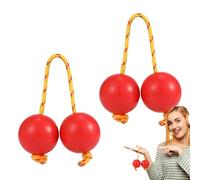 Tuxxjzm Rhythm Shaker Africain - Hochet Africain Kashaka | 2 Paires d'œufs de Musique Rythmique, Instruments de Percussion à la Main en ABS, Double Gourde pour et Adultes