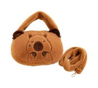 Tuxxjzm Sac à dos en peluche Capybara de grande capacité - Sac fourre-tout tendance en peluche pour filles et femmes, Sommeil, Refer to description