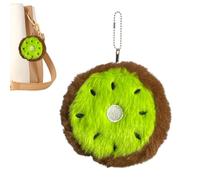 Tuxxjzm Sac à monnaie, porte-monnaie, porte-monnaie et porte-monnaie avec motif de fruits de dessins animés | Pendentif de sac en peluche, accessoire multifonctionnel de mode résistant, Kiwi, Voir la