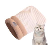 Tuxxjzm Sac de couchage pour chien, chat en peluche | Nids semi-fermés en peluche pour animaux de compagnie, se cacher, dormir, dormir, dormir, intérieur, voiture, voyage, hiver, automne, Noël