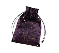 Tuxxjzm Sac de tarot avec cordon de serrage - Sac à bijoux avec cordon de serrage - Rangement en velours pour sac de tarot, sacs à bijoux Oracle multifonctionnels, pour runes, Noël, lilas, Voir