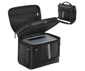 Tuxxjzm Sac de transport étanche pour station d'alimentation, organiseur électronique - Sac anti-chute avec poignée et bandoulière pour survie, pique-nique, camping, barbecue, voyage, plage