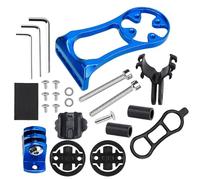 Tuxxjzm Support d'ordinateur pour vélo, support pour vélo sur la partie avant | Guidon résistant en alliage d'aluminium avec support avant pour vélos, fournitures légères