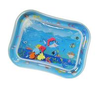 Tuxxjzm Tapis de jeu aquatique, tapis sensoriel aquatique, Tapis de jeu en PVC sur le thème de avec de l'eau de poisson, Grand tapis rampant rempli d'eau pour, coussin sensoriel interactif à eau