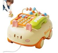 Tuxxjzm Téléphone de Chat rétro - Smartphone de Ligne Fixe simulé de Bande dessinée Faux téléphone - Jouets de Voiture à Jouets pour la première éducation pour Les Jeunes