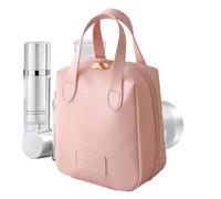 Tuxxjzm Trousse de maquillage avec compartiments, pochette à fermeture éclair pour femme | Portable grande capacité étanche avec poignée pour homme et femme, rose, Refer to description, Unisexe