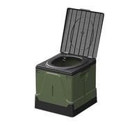 Tuxxjzm Urinoir de camping pour adultes, toilette portable pour camping-car, siège de toilette portable, capacité de charge 400 livres, toilette pliable rétractable pour embouteillages, adultes et